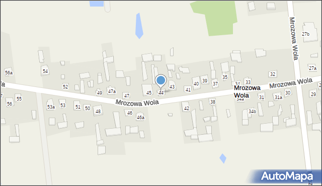 Mrozowa Wola, Mrozowa Wola, 44, mapa Mrozowa Wola