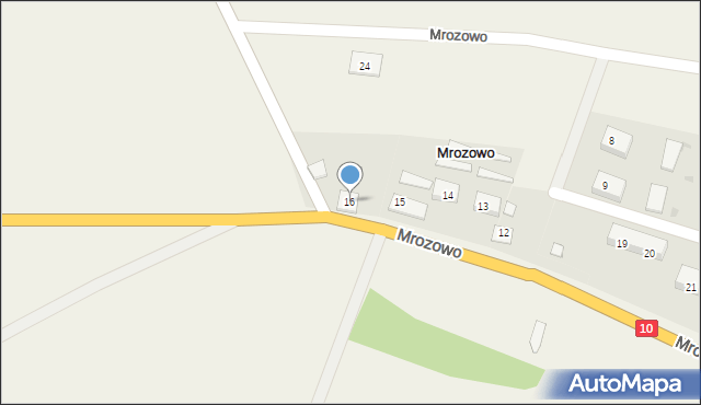 Mrozowo, Mrozowo, 16, mapa Mrozowo