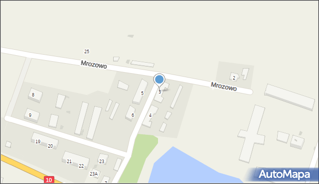 Mrozowo, Mrozowo, 3, mapa Mrozowo