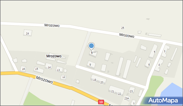 Mrozowo, Mrozowo, 8, mapa Mrozowo