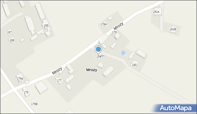 Mrozy, Mrozy, 179a, mapa Mrozy