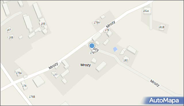 Mrozy, Mrozy, 179a, mapa Mrozy