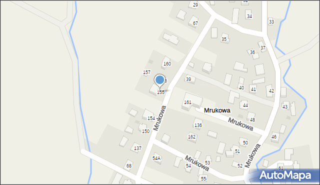 Mrukowa, Mrukowa, 155, mapa Mrukowa