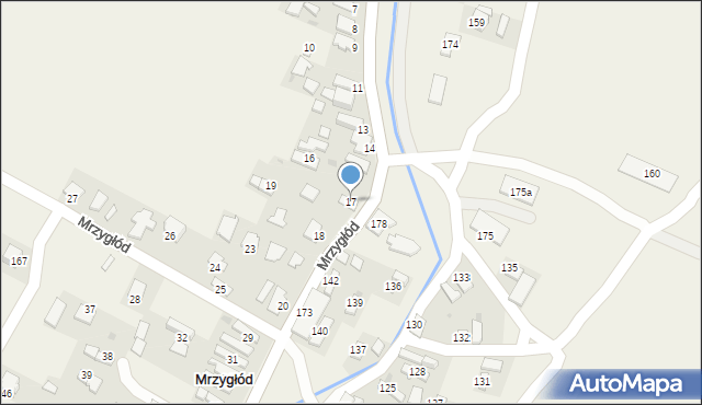 Mrzygłód, Mrzygłód, 17, mapa Mrzygłód