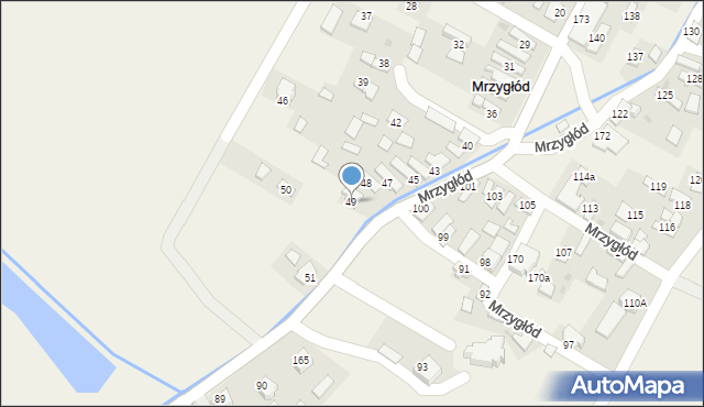 Mrzygłód, Mrzygłód, 49, mapa Mrzygłód