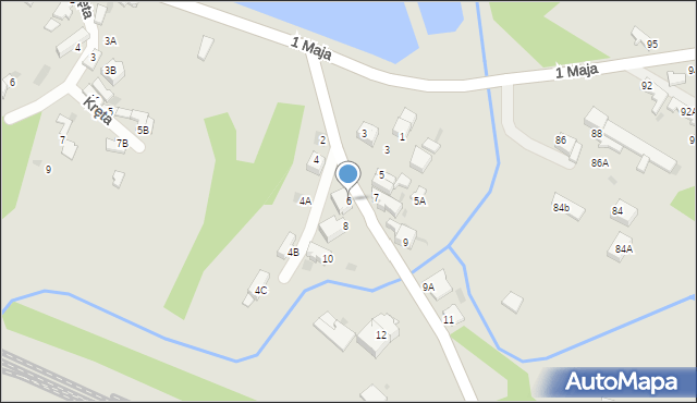 Myszków, Mrzygłodzka, 6, mapa Myszków