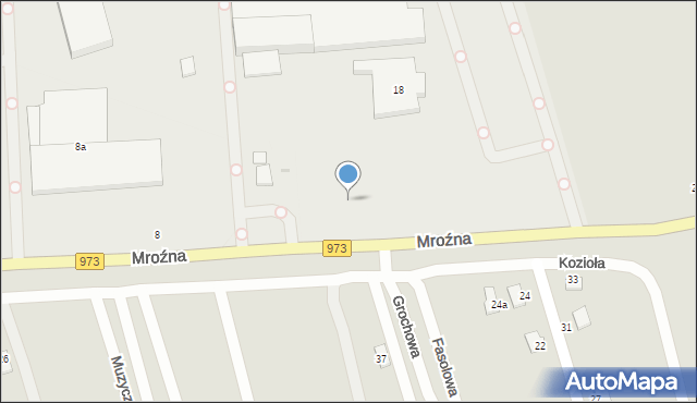 Tarnów, Mroźna, 18, mapa Tarnów