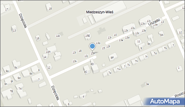 Warszawa, Mrągowska, 13h, mapa Warszawy