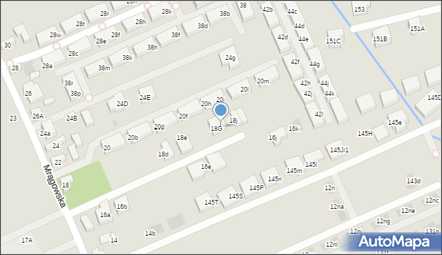 Warszawa, Mrągowska, 18H, mapa Warszawy