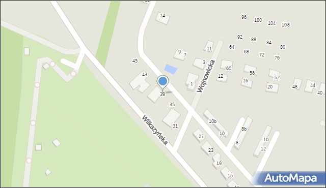 Wrocław, Mrozowska, 39, mapa Wrocławia