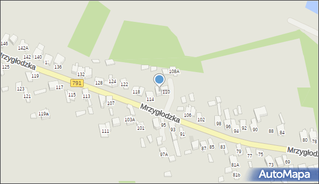 Zawiercie, Mrzygłodzka, 112a, mapa Zawiercie