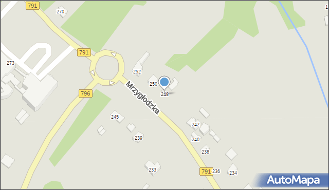 Zawiercie, Mrzygłodzka, 248, mapa Zawiercie