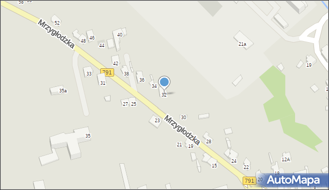 Zawiercie, Mrzygłodzka, 32, mapa Zawiercie