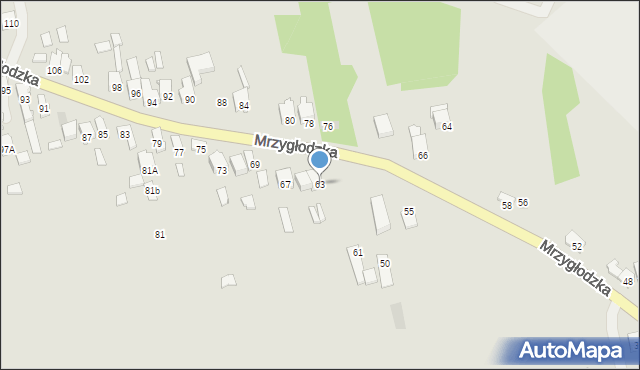 Zawiercie, Mrzygłodzka, 63, mapa Zawiercie