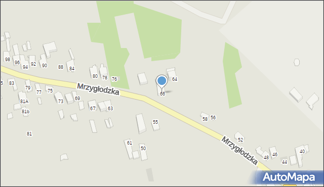 Zawiercie, Mrzygłodzka, 66, mapa Zawiercie