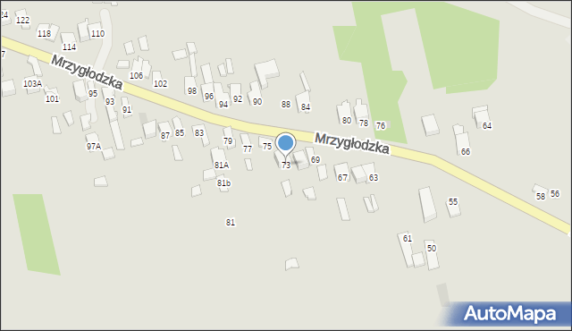 Zawiercie, Mrzygłodzka, 73, mapa Zawiercie