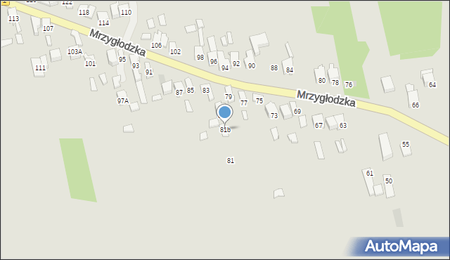 Zawiercie, Mrzygłodzka, 81b, mapa Zawiercie