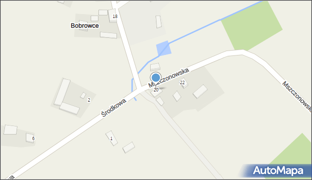Bobrowce, Mszczonowska, 20, mapa Bobrowce
