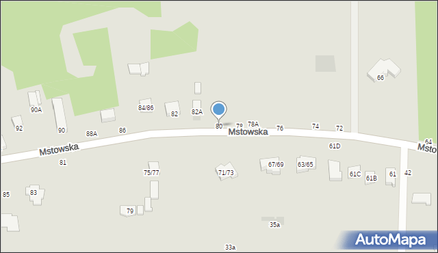 Częstochowa, Mstowska, 80, mapa Częstochowy