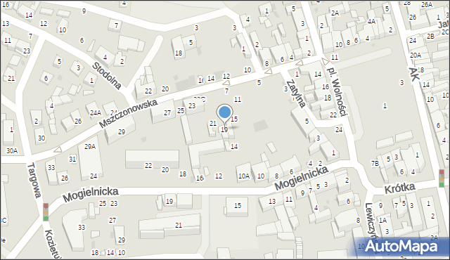 Grójec, Mszczonowska, 19, mapa Grójec