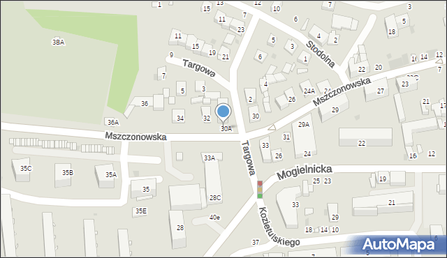 Grójec, Mszczonowska, 32a, mapa Grójec