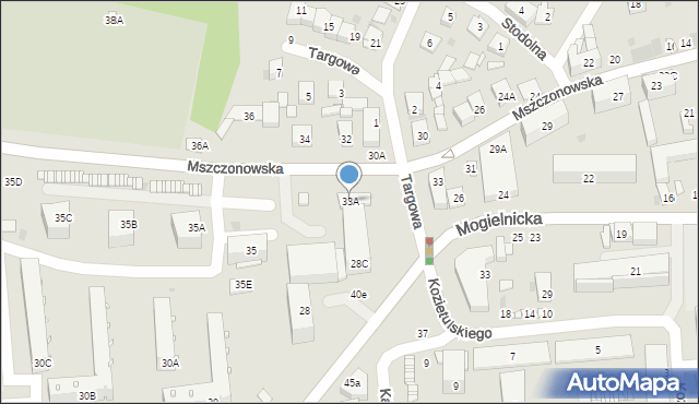 Grójec, Mszczonowska, 33A, mapa Grójec