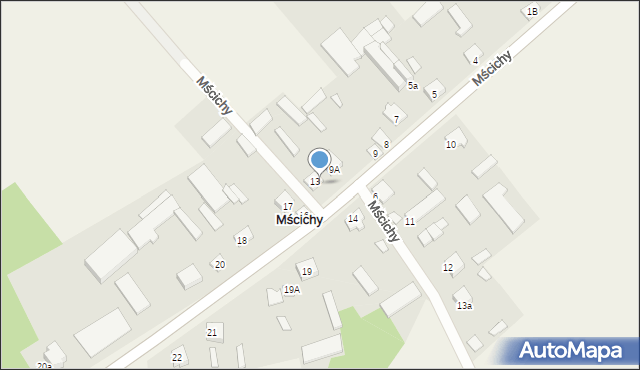 Mścichy, Mścichy, 15, mapa Mścichy