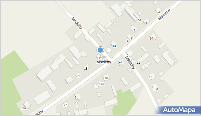 Mścichy, Mścichy, 17, mapa Mścichy