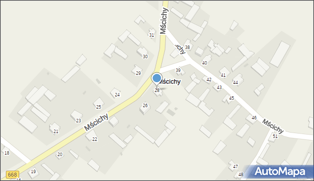 Mścichy, Mścichy, 28, mapa Mścichy