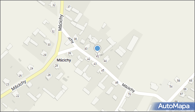 Mścichy, Mścichy, 41, mapa Mścichy