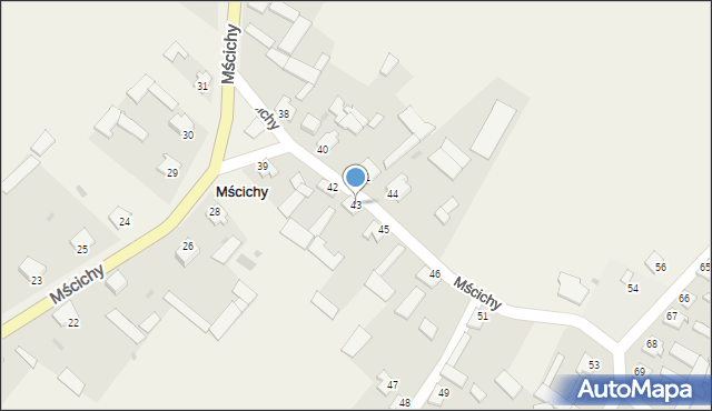 Mścichy, Mścichy, 43, mapa Mścichy