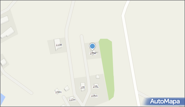 Mściszewice, Mściszewice, 105H, mapa Mściszewice