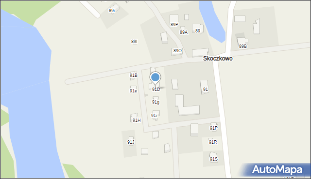 Mściszewice, Mściszewice, 91D, mapa Mściszewice