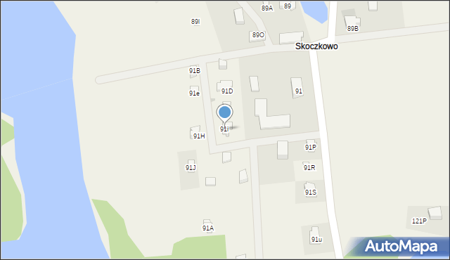 Mściszewice, Mściszewice, 91i, mapa Mściszewice