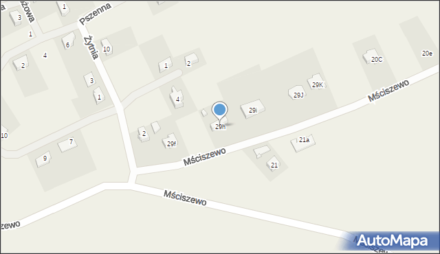 Mściszewo, Mściszewo, 29h, mapa Mściszewo