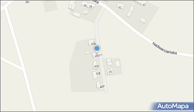 Mściszewo, Mściszewo, 40C, mapa Mściszewo