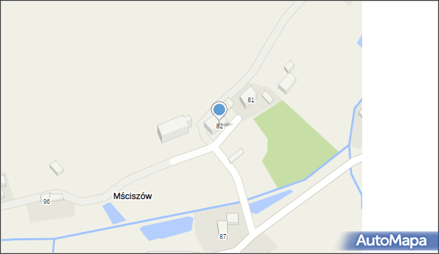 Mściszów, Mściszów, 82, mapa Mściszów