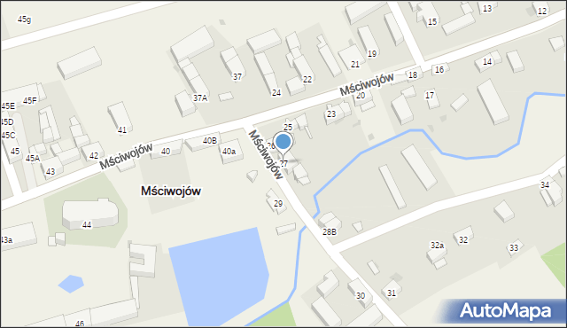 Mściwojów, Mściwojów, 27, mapa Mściwojów
