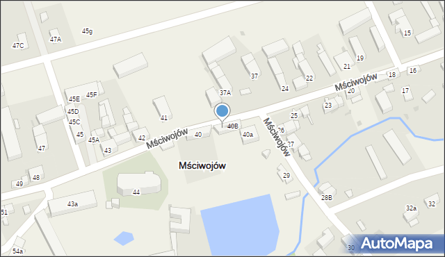 Mściwojów, Mściwojów, 40C, mapa Mściwojów