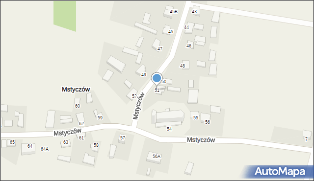 Mstyczów, Mstyczów, 51, mapa Mstyczów