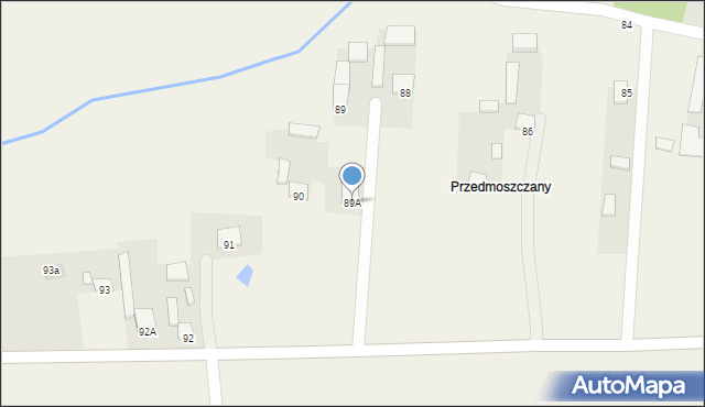 Mstyczów, Mstyczów, 89A, mapa Mstyczów