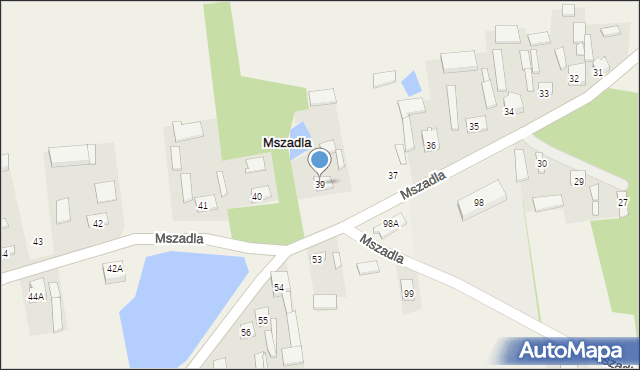 Mszadla, Mszadla, 39, mapa Mszadla