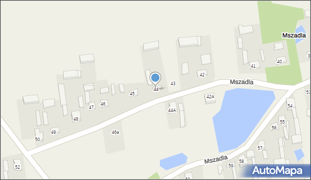 Mszadla, Mszadla, 44, mapa Mszadla