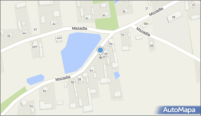 Mszadla, Mszadla, 56, mapa Mszadla