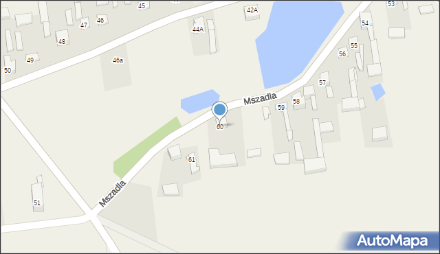 Mszadla, Mszadla, 60, mapa Mszadla