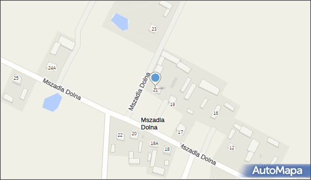 Mszadla Dolna, Mszadla Dolna, 21, mapa Mszadla Dolna