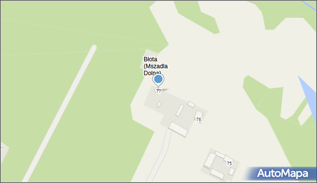 Mszadla Stara, Mszadla Stara, 77, mapa Mszadla Stara