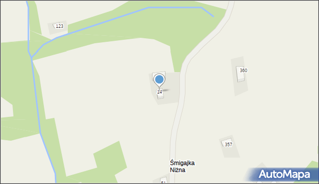 Mszalnica, Mszalnica, 14, mapa Mszalnica