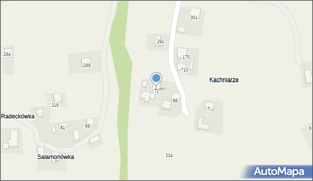 Mszalnica, Mszalnica, 71, mapa Mszalnica