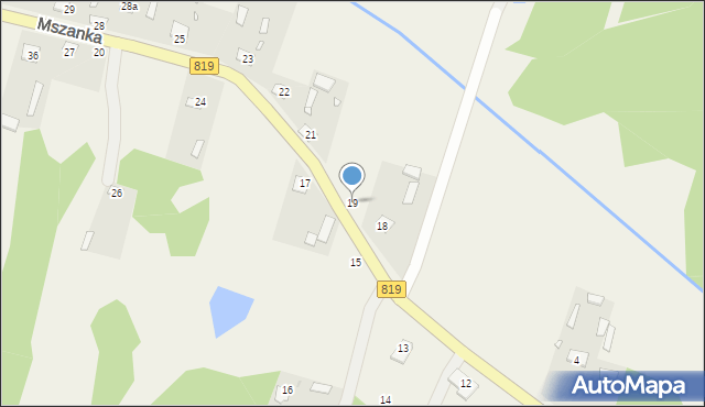 Mszanka, Mszanka, 19, mapa Mszanka